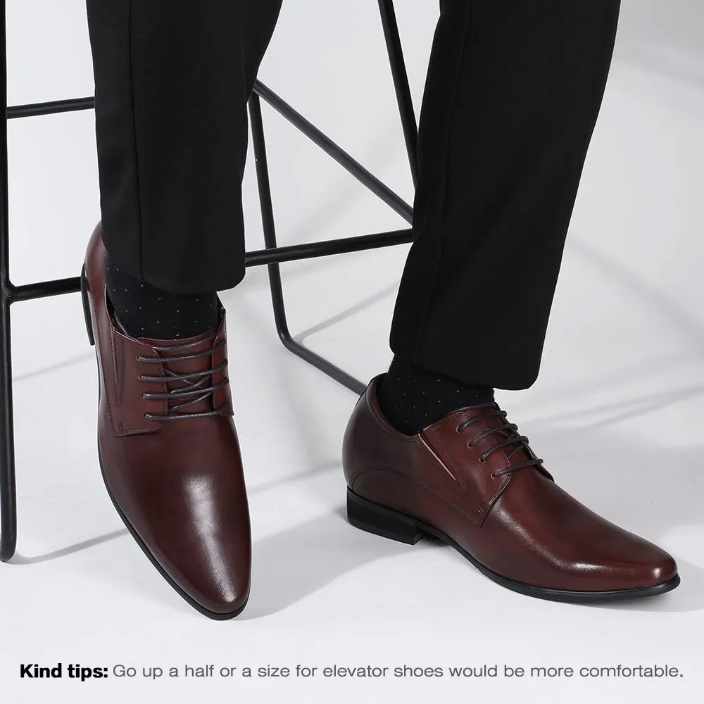 8 CM / 3.15 Inches CMR CHAMARIPA Formal Height Increasing Shoes High Heel Men Dress Shoes