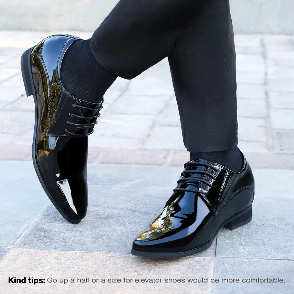 8 CM / 3.15 Inches CMR CHAMARIPA Formal Height Increasing Shoes High Heel Men Dress Shoes