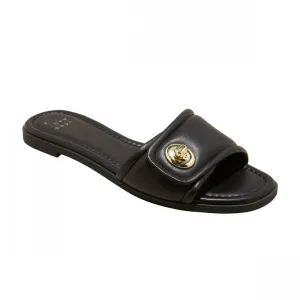 A New Day Womens Audrey Slide Sandals 89998708 Black 7.5M