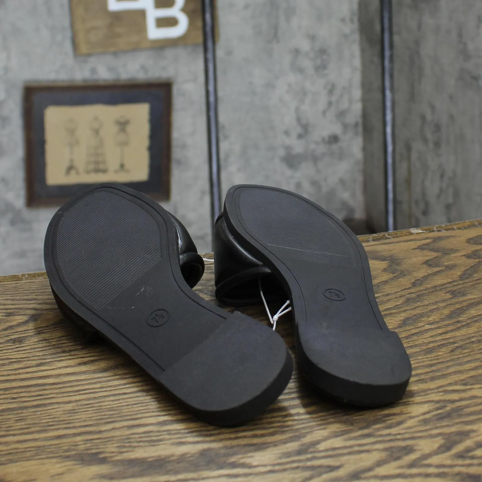 A New Day Womens Audrey Slide Sandals 89998708 Black 7.5M