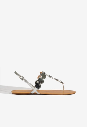 Acacia Silver Leather Sandal Hill Walk Run Free