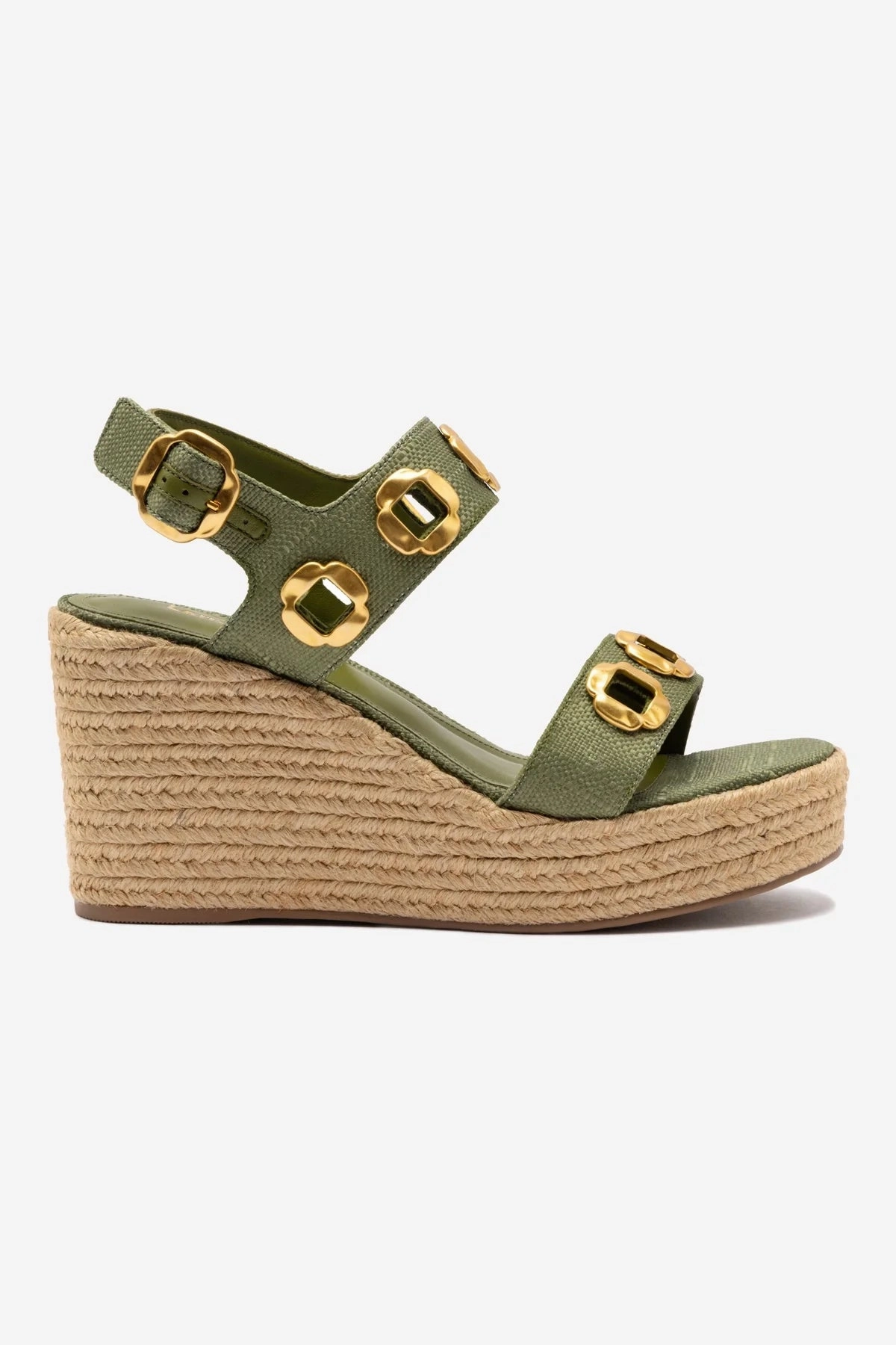 Active Walk Milan Espadrille In Seaweed Raffia Non Slip Outsole Flex grooves