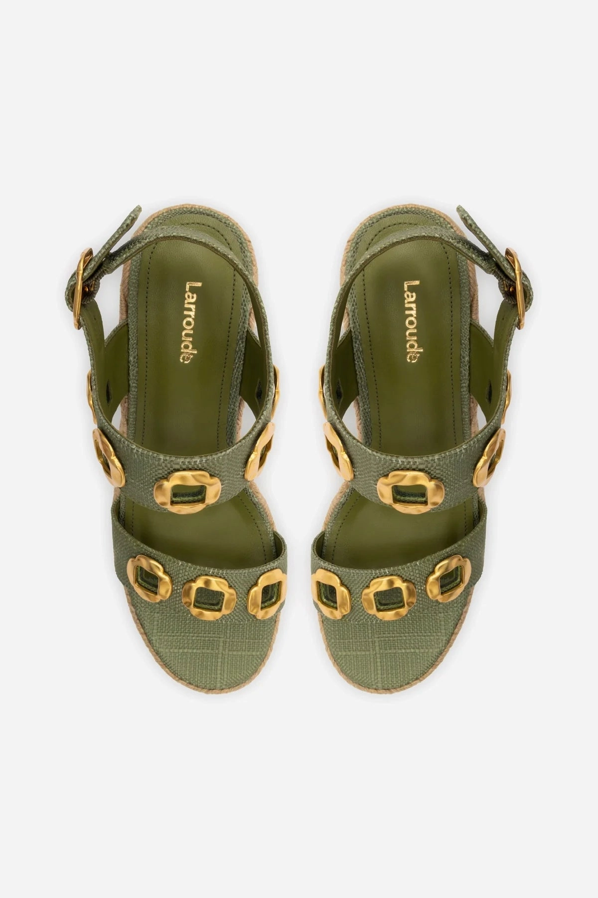 Active Walk Milan Espadrille In Seaweed Raffia synthetic material Easy Posture