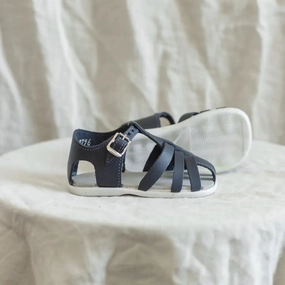 Molded Contour Footbed Slip On Addie Sandal - Navy