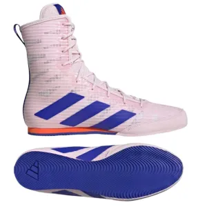 Adidas Box Hog 4 Boxing Boots - Pink/Blue