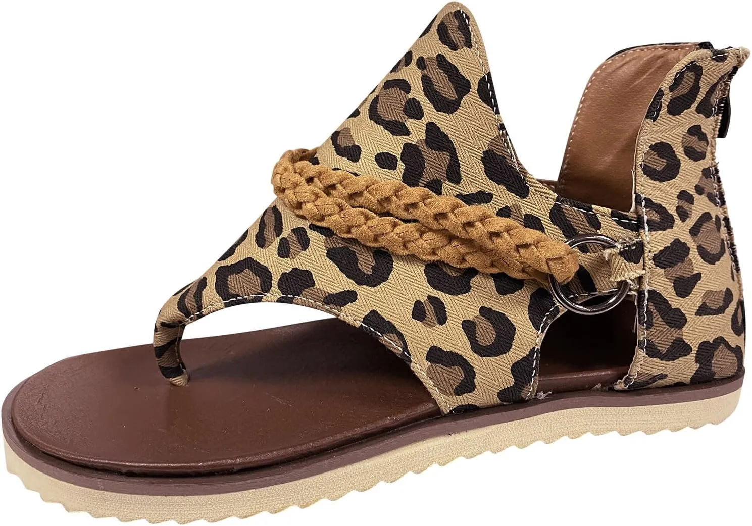 Adjustable Strap Flat Sandals for Women Casual Summer Comfortable Walking Shoes Versatile Sandals for Women