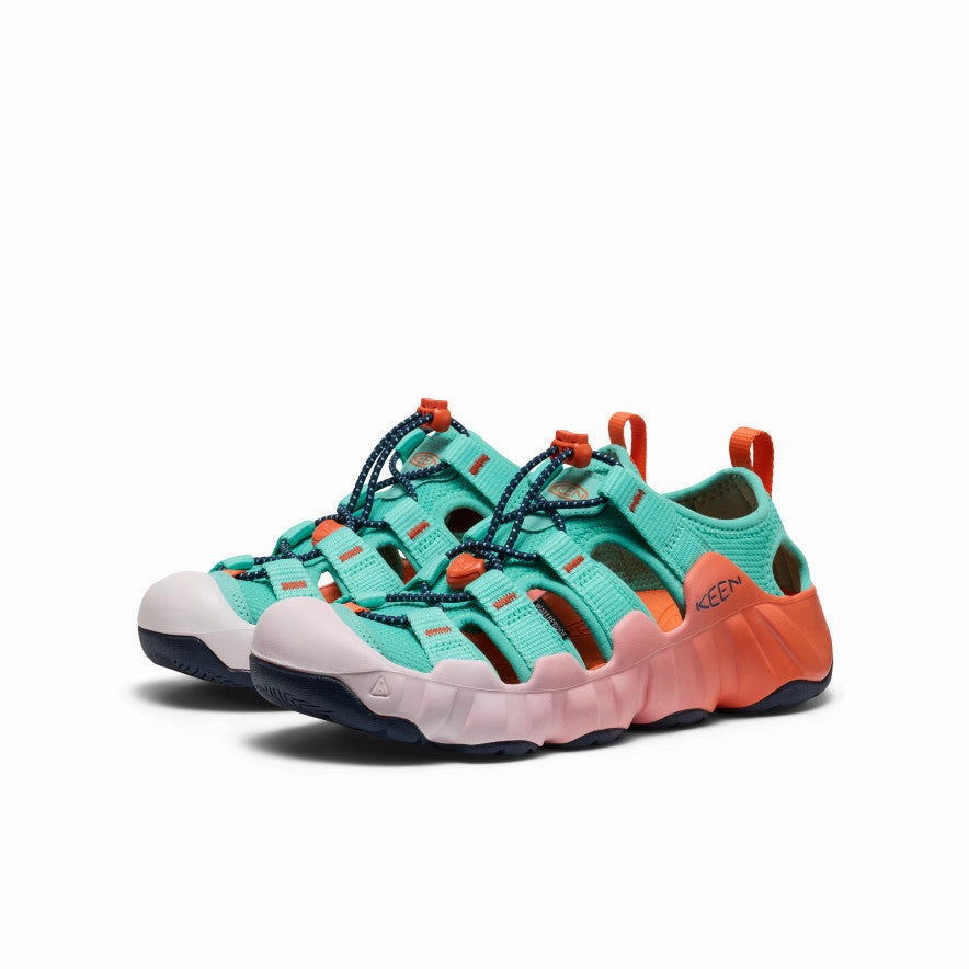 Flex Groove Engineering Women's Hyperport H2 Sandal  |  Pool Blue/Nasturtium