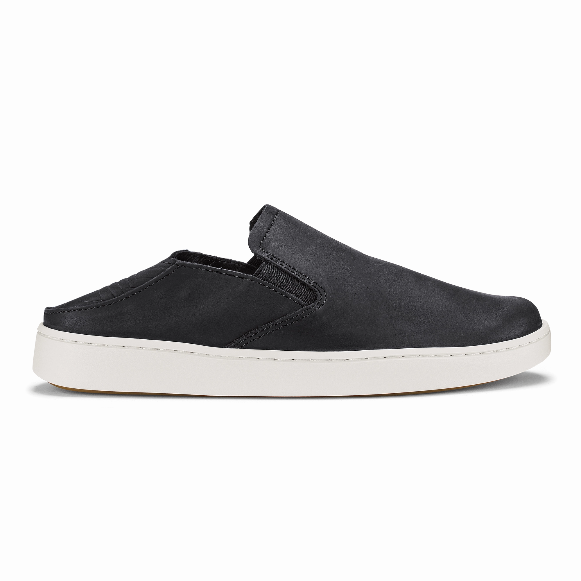 Pehuea Leather  -  Onyx / Onyx Slip Comfort Walk Ergonomic Slip On