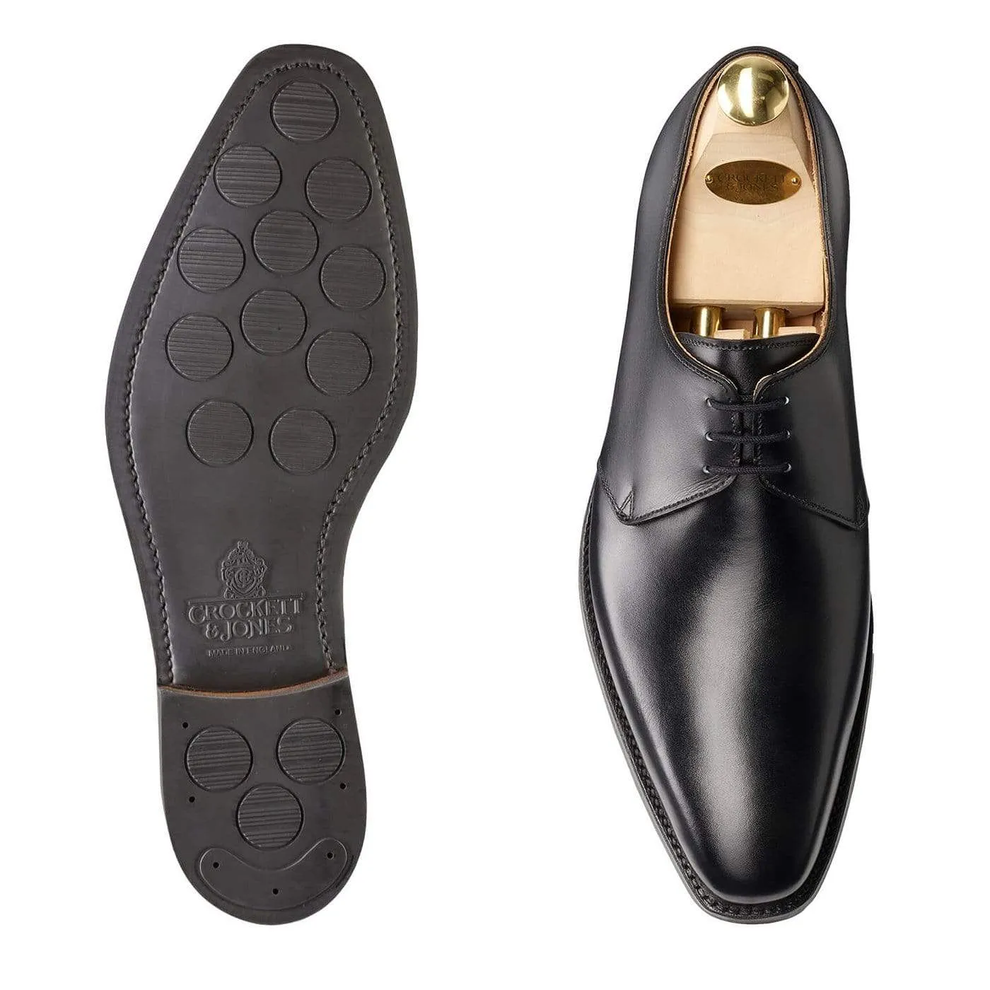 Cushioned heel Anatomical Toe Shape Highbury Black Calf