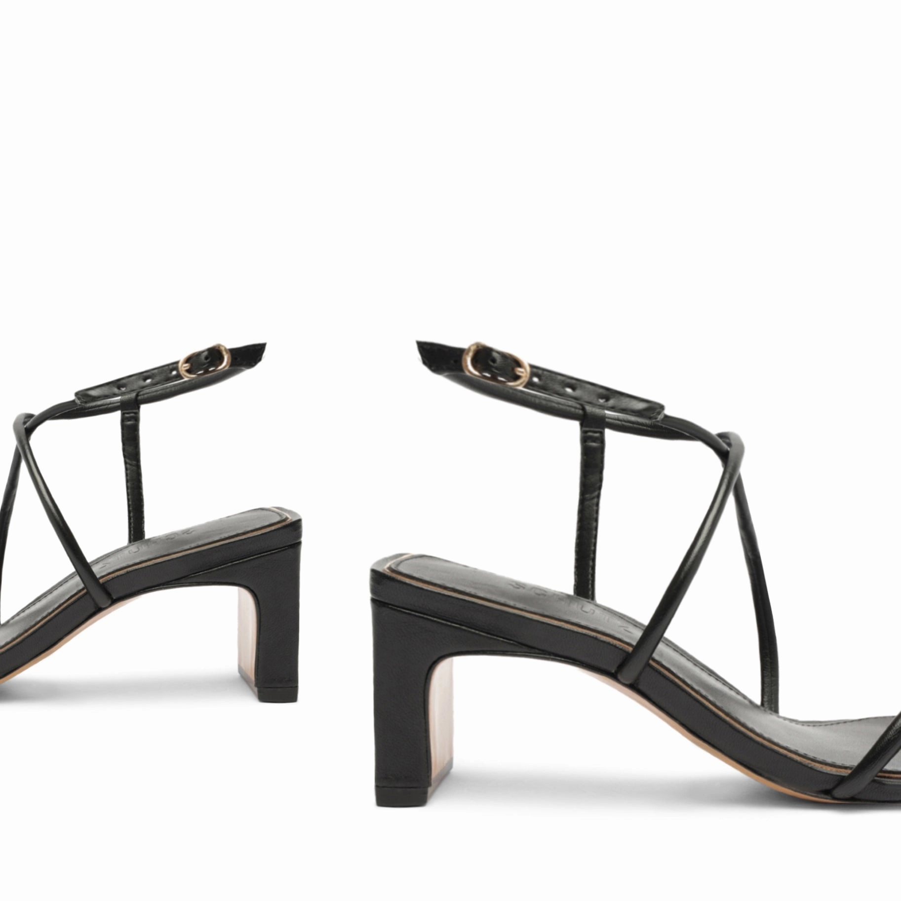 Aimee Block Leather Sandal Dynamic Arch Cushion