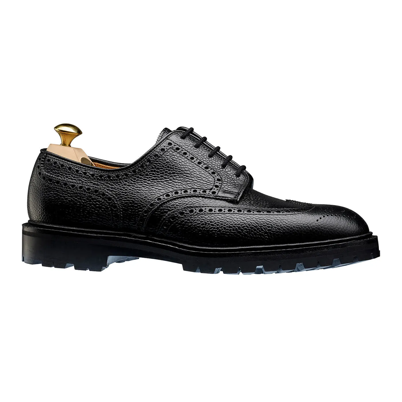 Pembroke Black Scotch Grain Velvet Rich