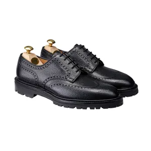 Pembroke Black Scotch Grain Firm Ground Strap Mode