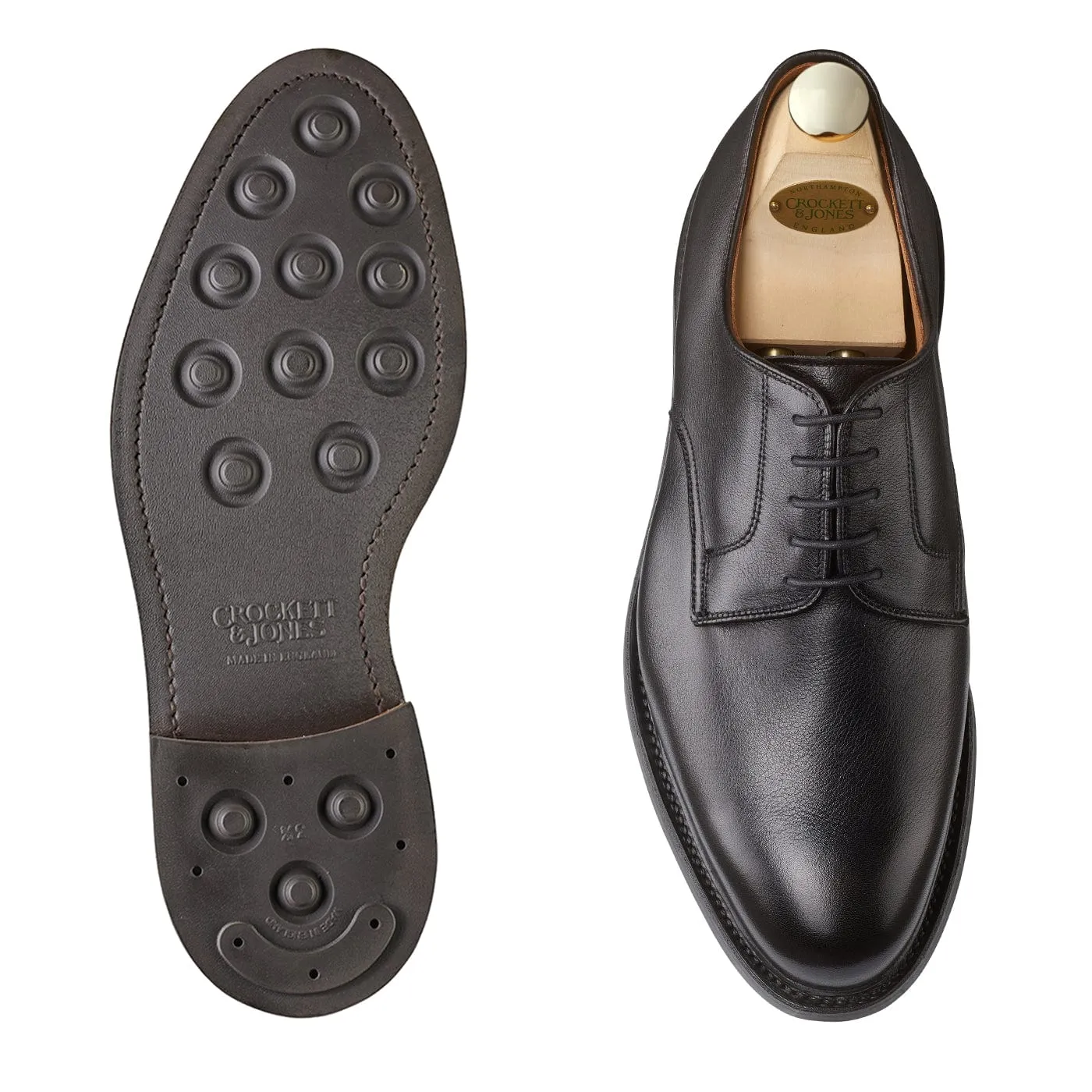 Strong Step Teen Edge Grasmere Black Milled Calf