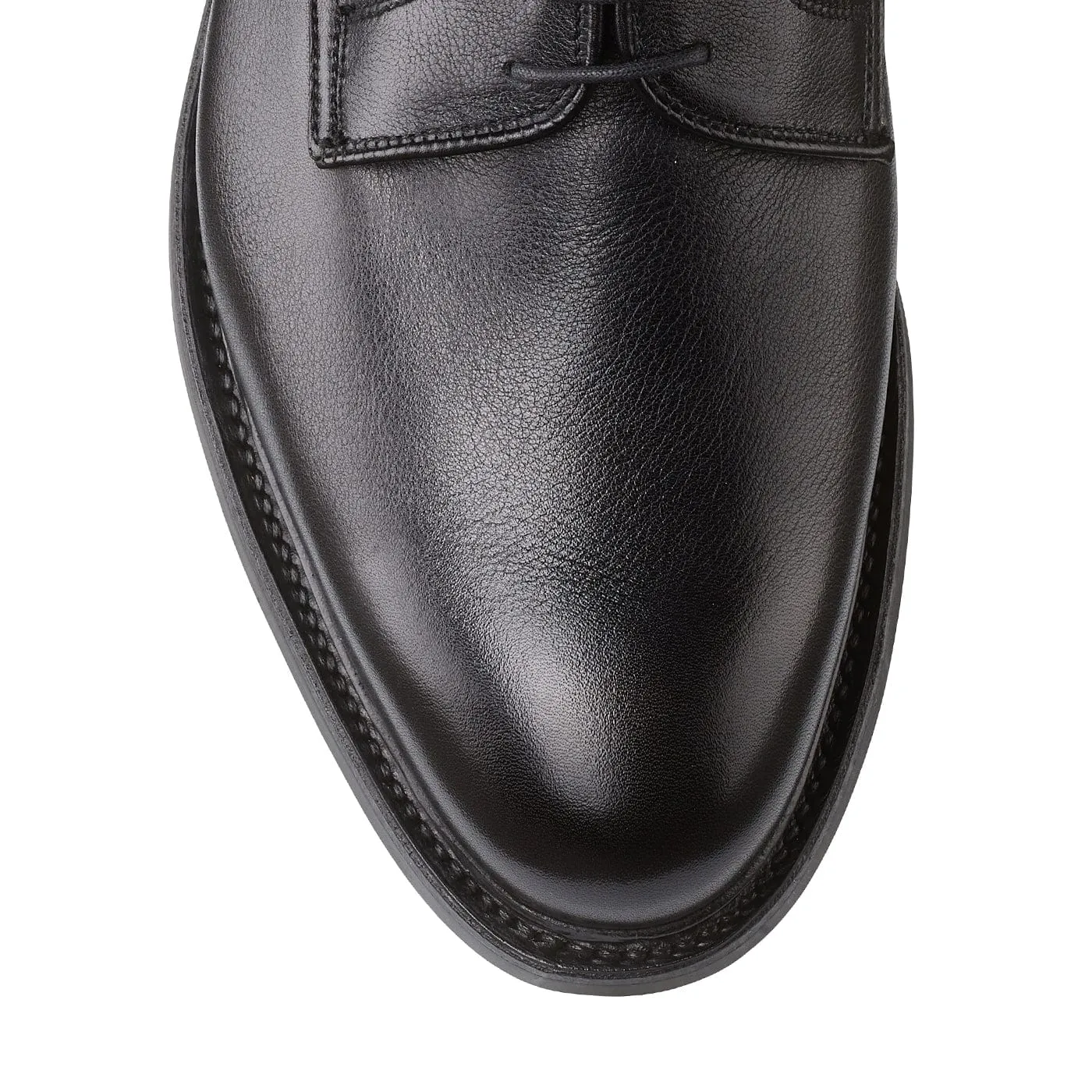 Adjustable Hook and Loop Closure Eco Friendly Office Workers Grasmere Black Milled Calf