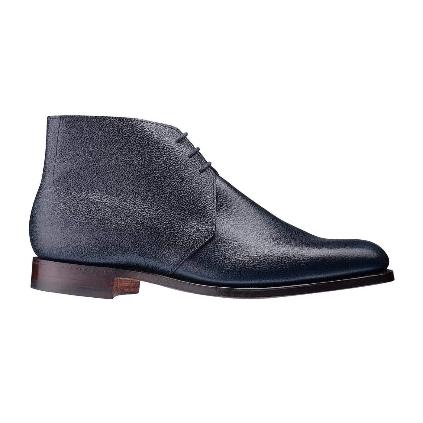 Thermoplastic Urethane Outsole Natural Fit Chukka Navy Pebble Grain