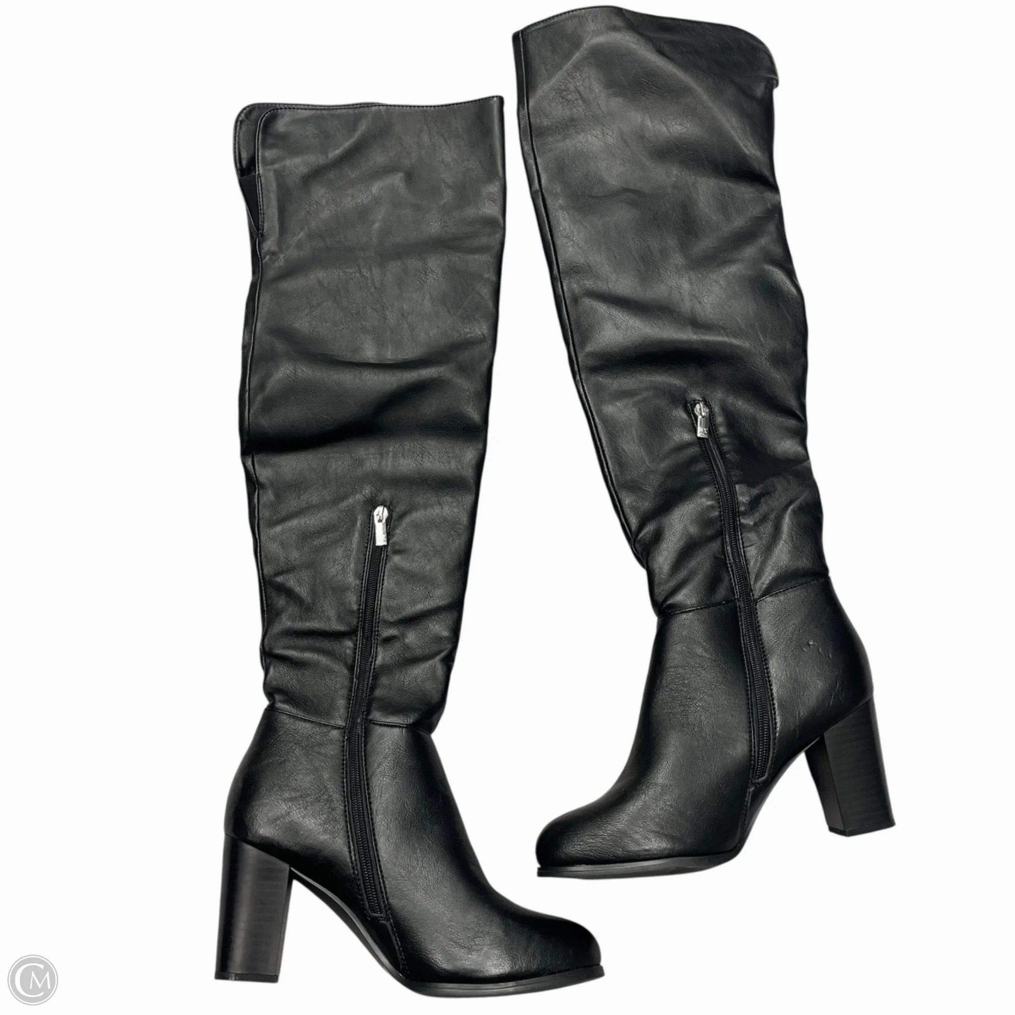 Boots Knee Heels By New York And Co In Black, Size: 8 Water-resistant Flexible Frame Daily Walks