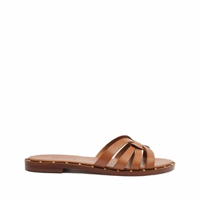 Scandi Clean Phoenix Flat Leather Sandal