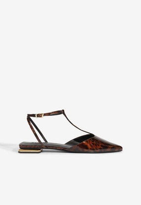 Peak Mode Foot Support Allure T Patent Flat