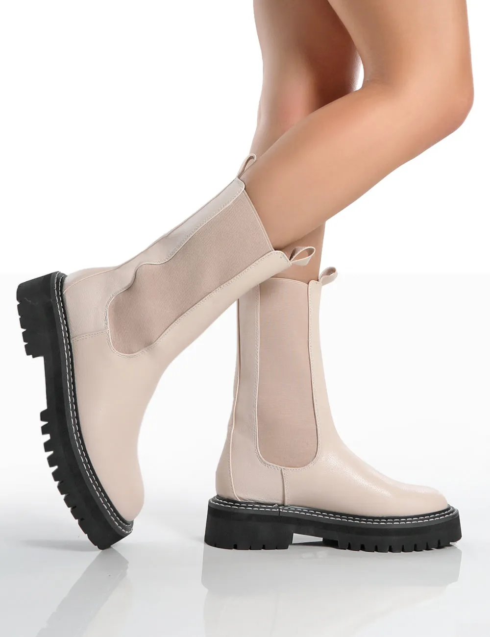 Animate Bone Ankle Chelsea Boots