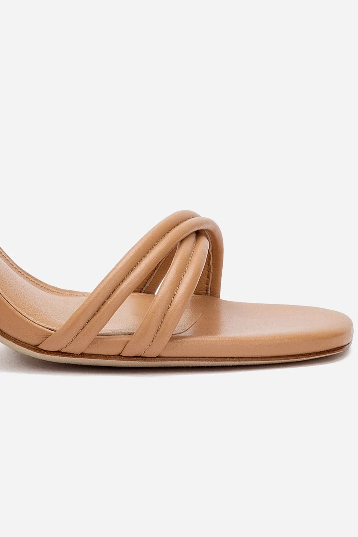 Annie Sandal In Tan Leather Calm Walk Moisture Wicking Fabric