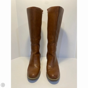 Padded All Weather Urban Traveler Boots Knee Heels By Universal Thread In Brown, Size: 11