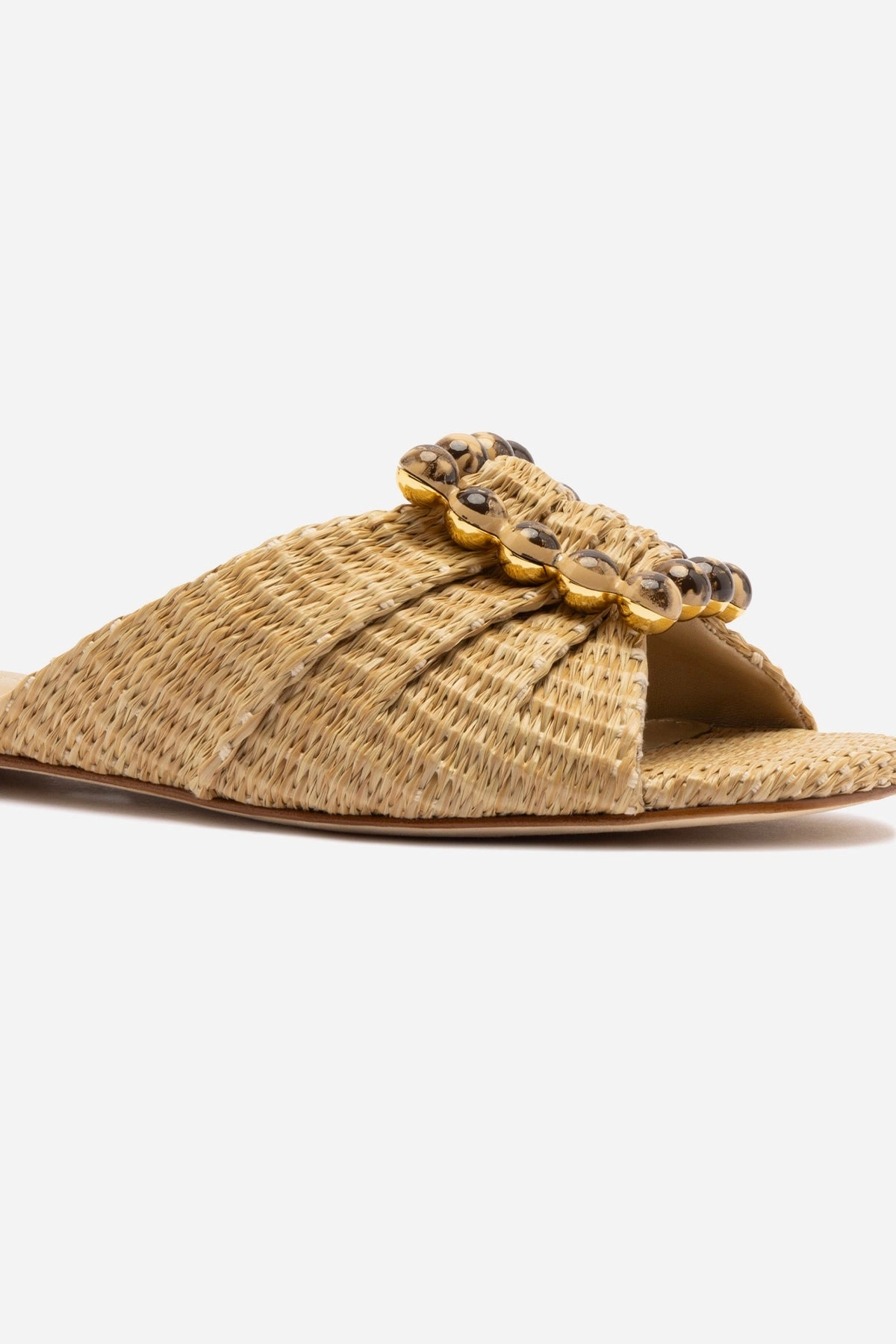 Chloe Gosselin by Larroud?? Nova Flat In Natural Raffia Health Step Runway Mood