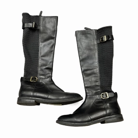 Boots Knee Heels By Cole-haan In Black, Size: 9 ReinforcedToe
