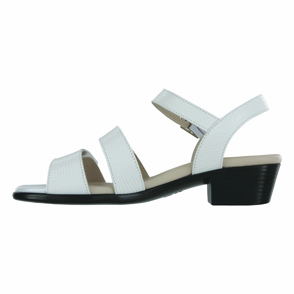 Savanna - White Lizard Daily Casual Adjustable Ankle Closure