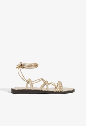 Stable construction Mom Safe Antonia Metallic Sandal