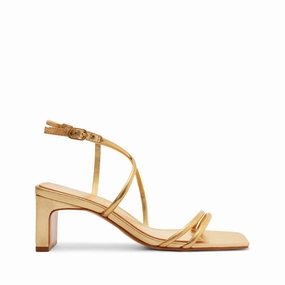 Aimee Block Leather Sandal Comfort Toe Protection