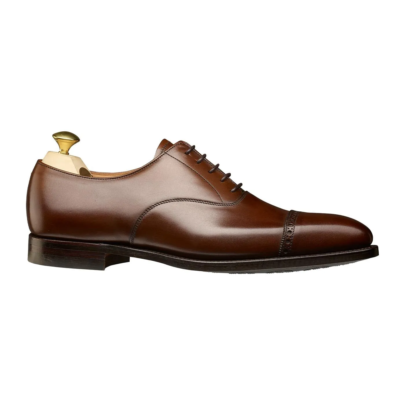 Arden 3 Dark Brown Burnished Calf Contoured Arch Bridge Secure fit