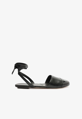 Work Cushioned Base Health Focused Ariel Leather Flat