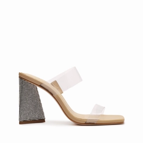 Ariellen Vinyl & Rhinestones Sandal Palm Base Pack Safe
