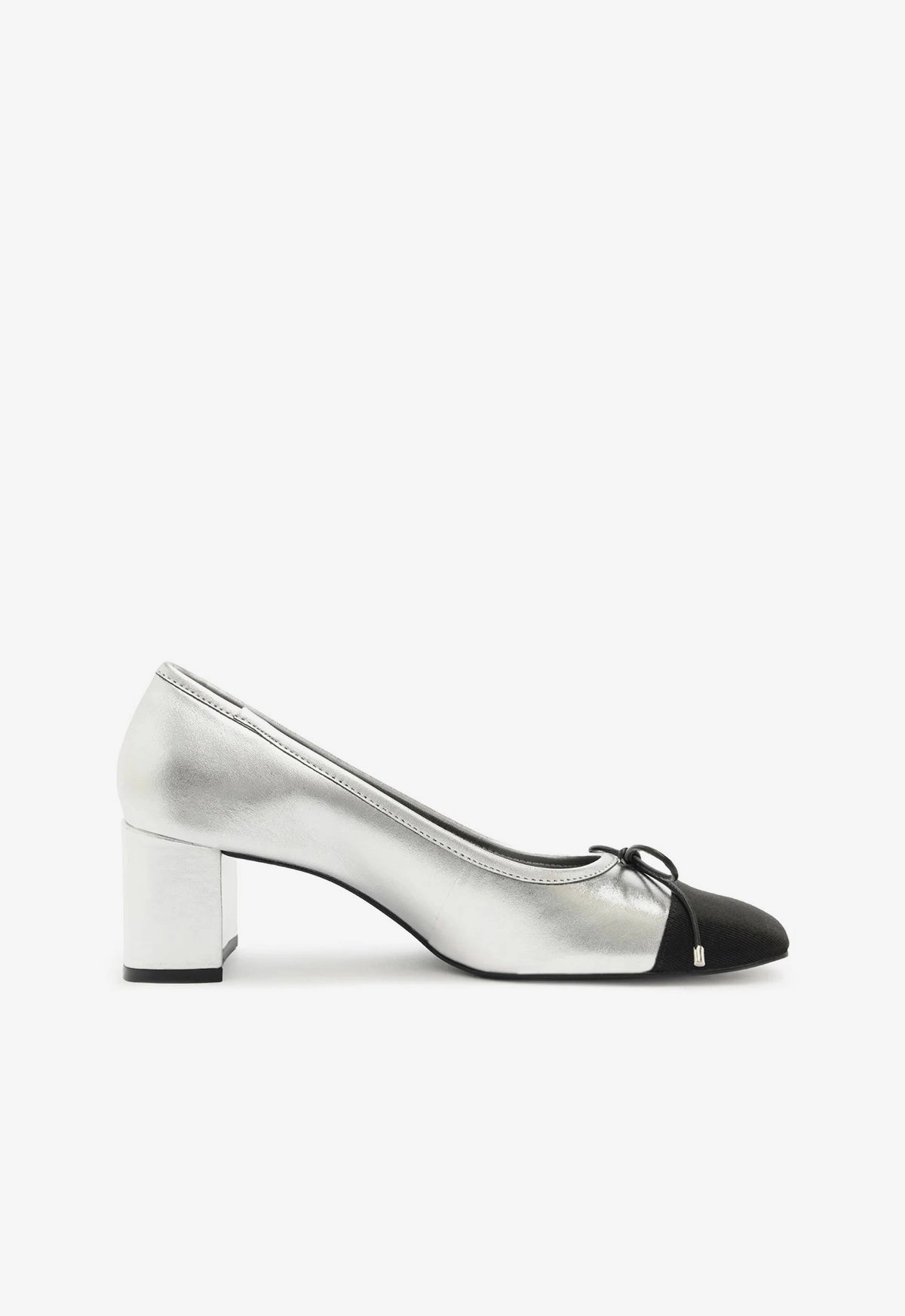 Arissa Block Metallic Leather Pump City Run