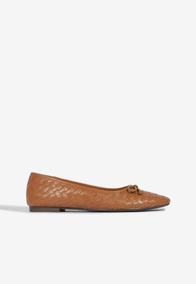Arissa Woven Ballet Flat Safe Land