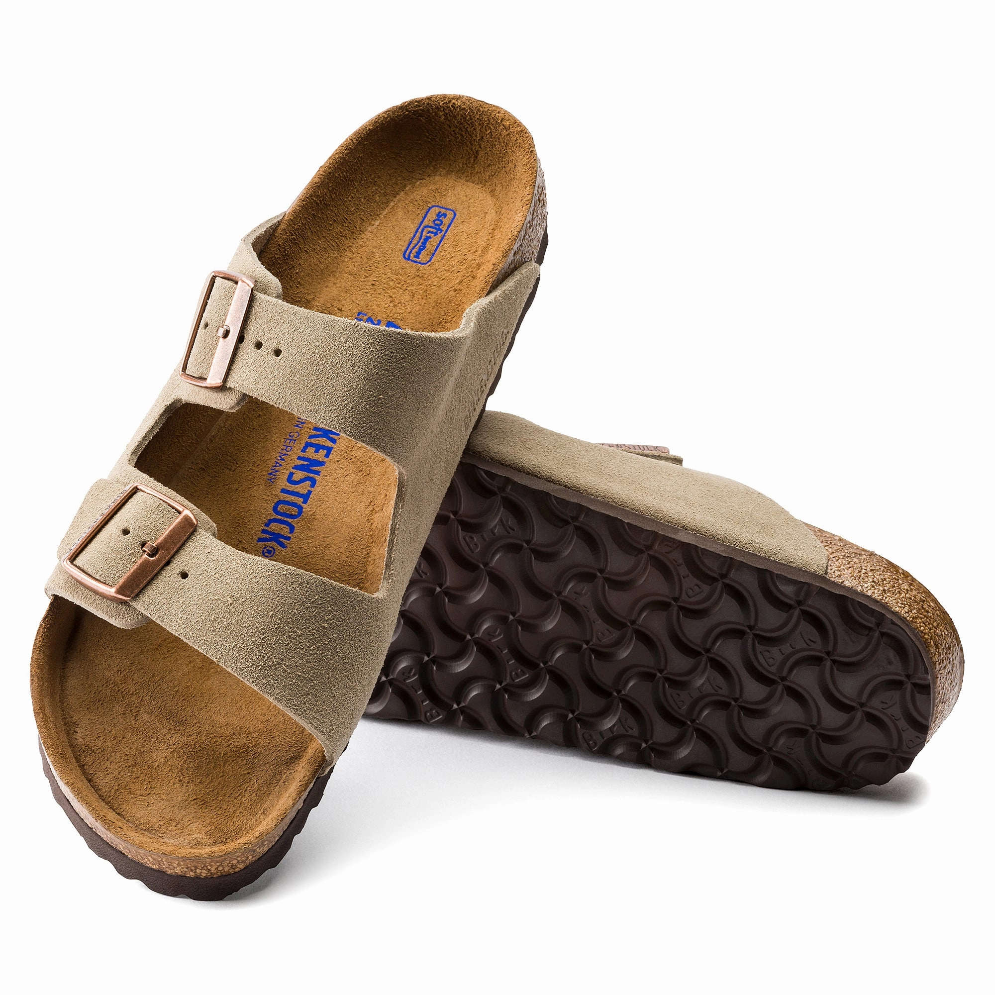 Arizona Soft Footbed - Suede Leather rubber Functional Walking Shoes