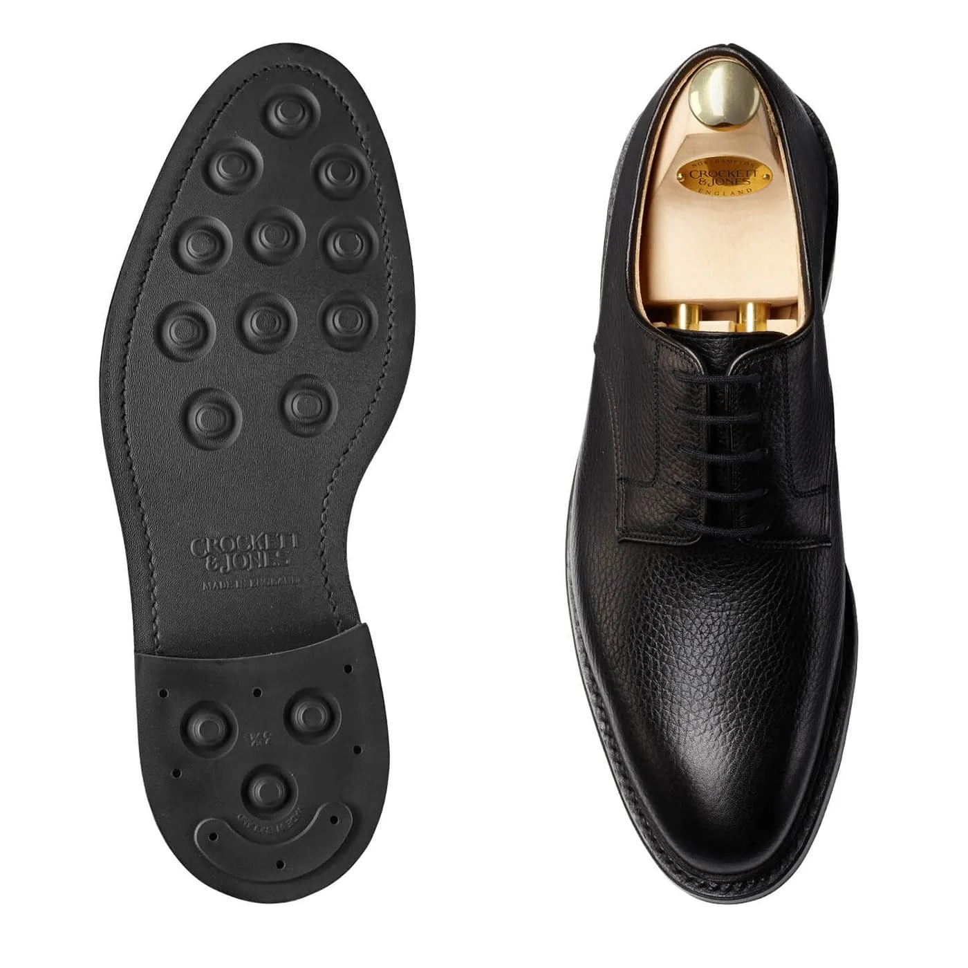 Posture Aligning Footbed Durable Build Airport Travel Ashdown Black Country Calf