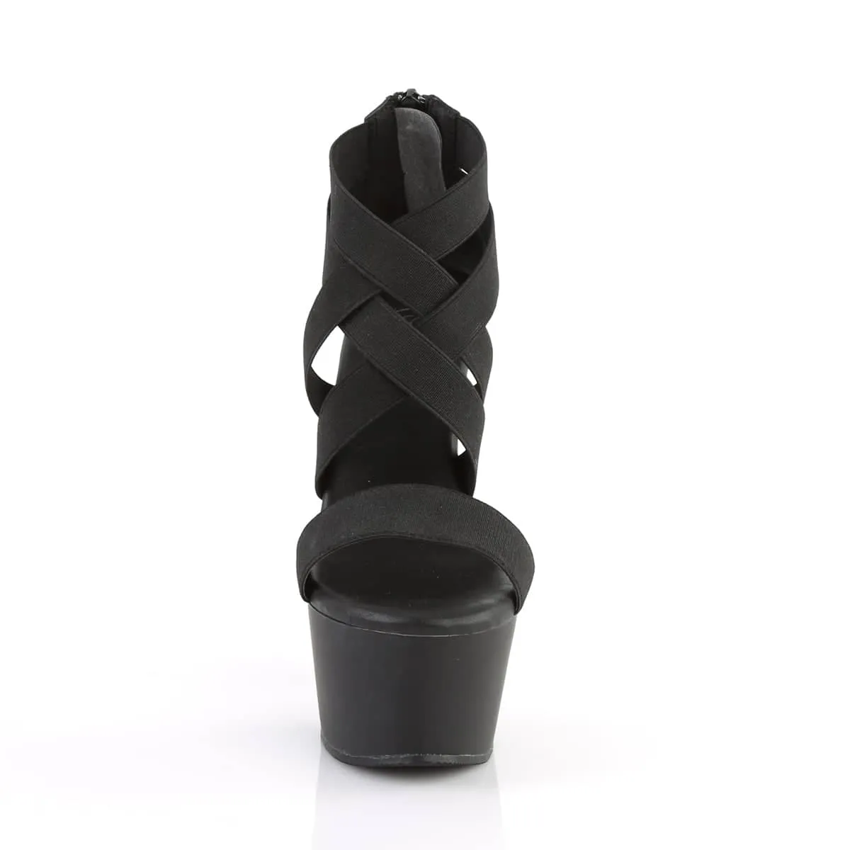ASPIRE-669 Black Ankle Sandal High Heel