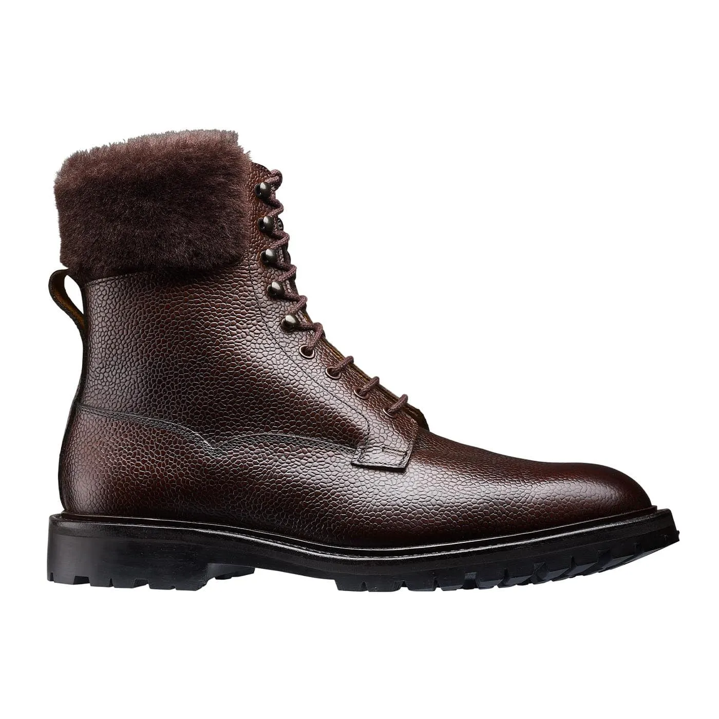 Glencoe Dark Brown Scotch Grain Shock Absorbing Mountain Climber Thermal Regulating Layer