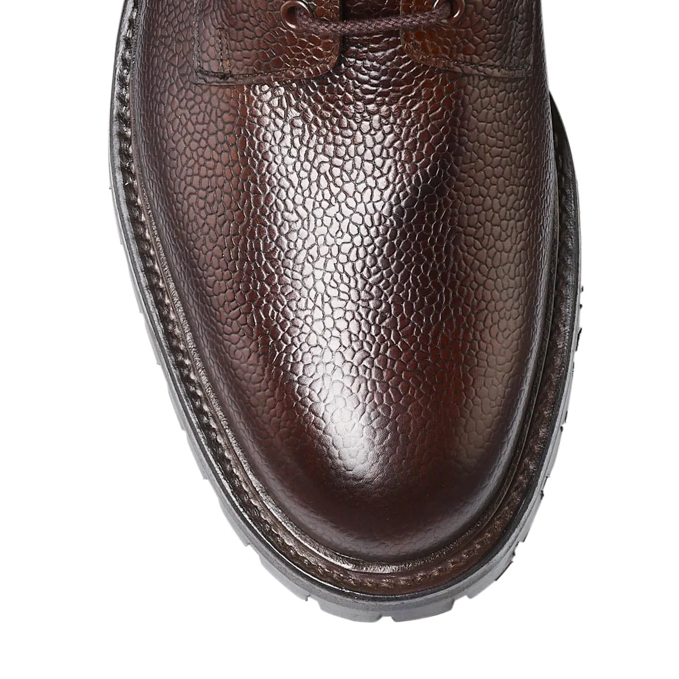 Glencoe Dark Brown Scotch Grain Snake print
