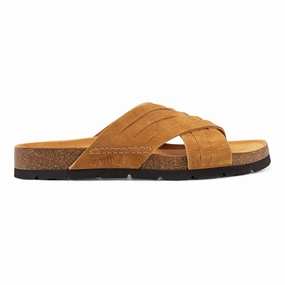 Atlas Square Toe Slip-on Strappy Casual Sandals Criss Cross Straps