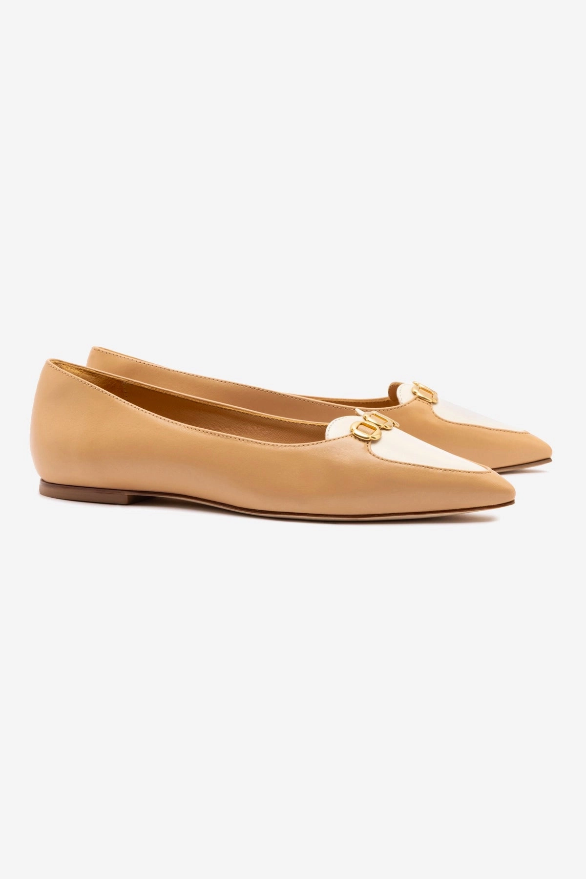 Audrey Flat In Tan Leather Anti Odor Technology Winery Trip