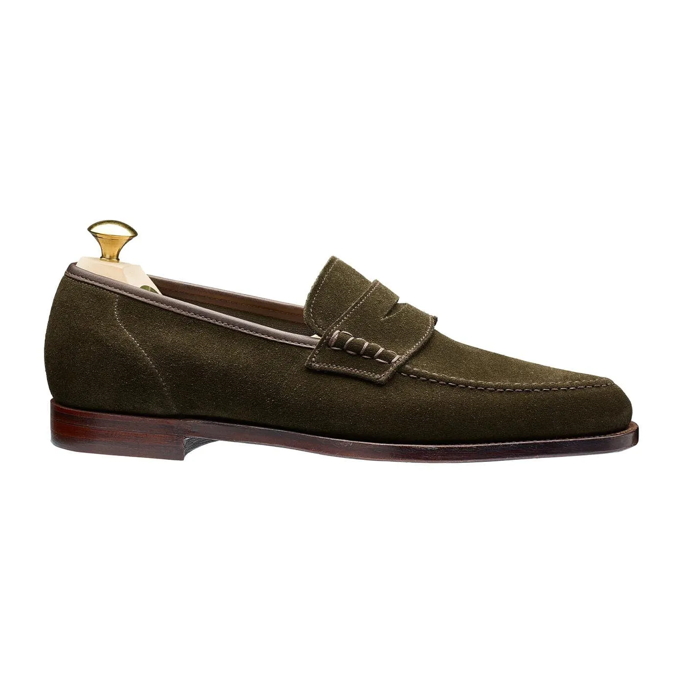 Stage Pop Padded Seaton Earth Green Suede
