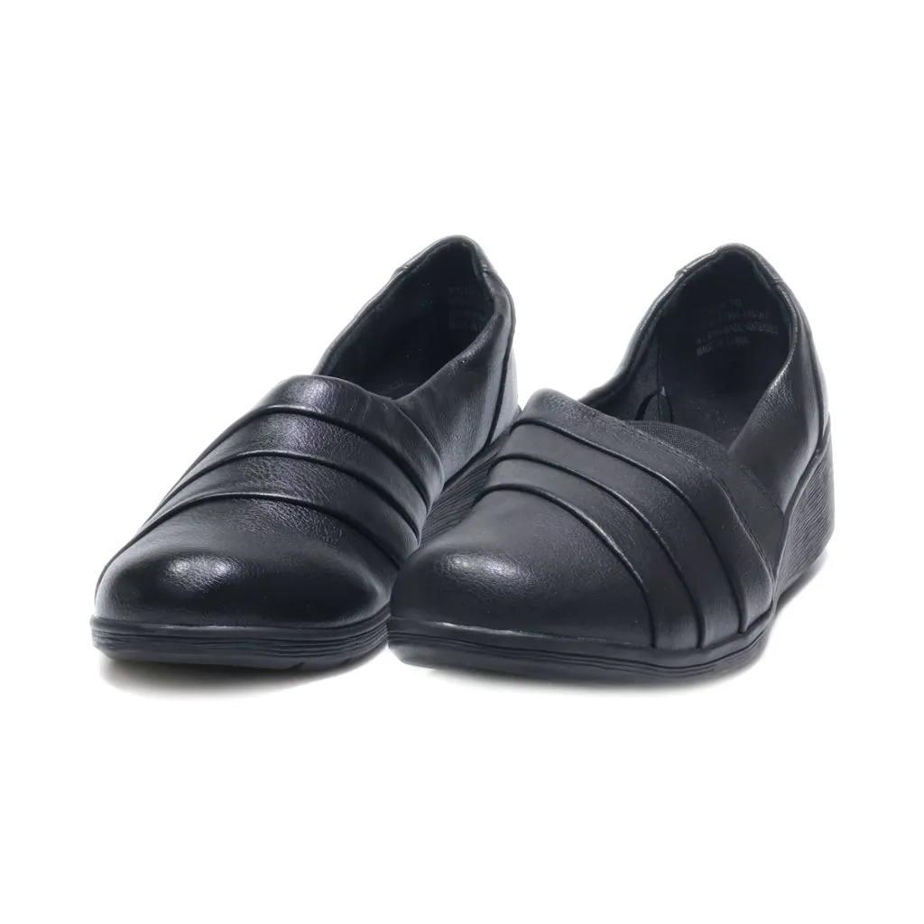 Baretraps Slip Ons Leather Black Colour For Women