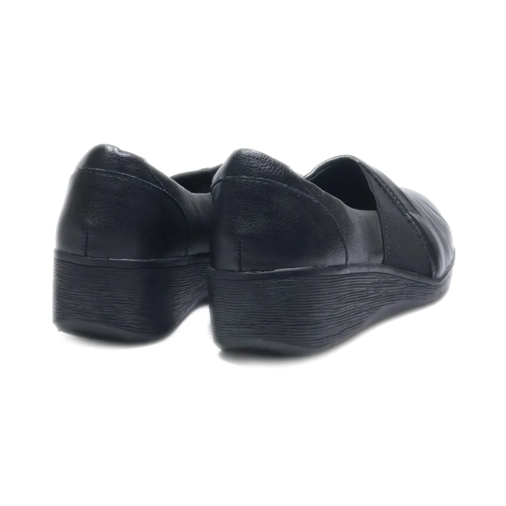 Baretraps Slip Ons Leather Black Colour For Women