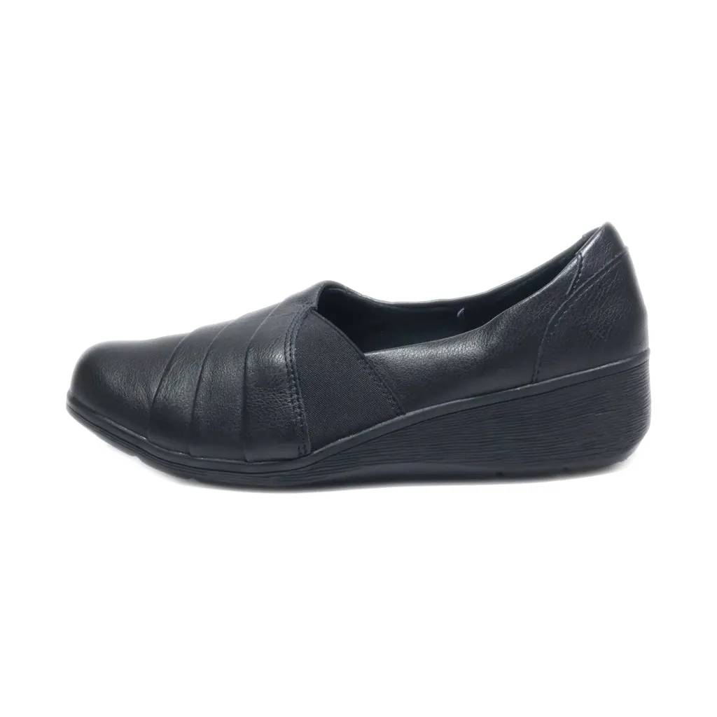 Baretraps Slip Ons Leather Black Colour For Women