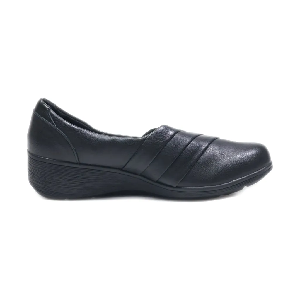 Baretraps Slip Ons Leather Black Colour For Women
