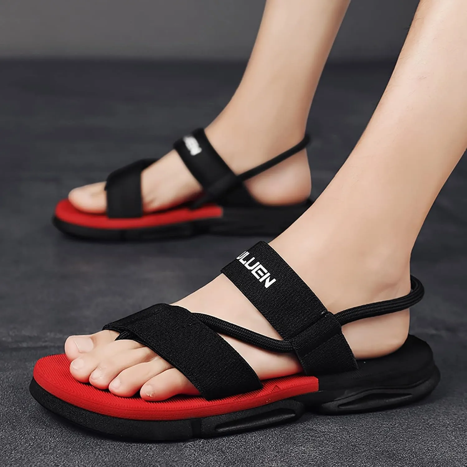 Beach Sandals For Men Adjustable Summer Lightweight Walking Casual Sandals Open Toe Male's Sandal Shoes