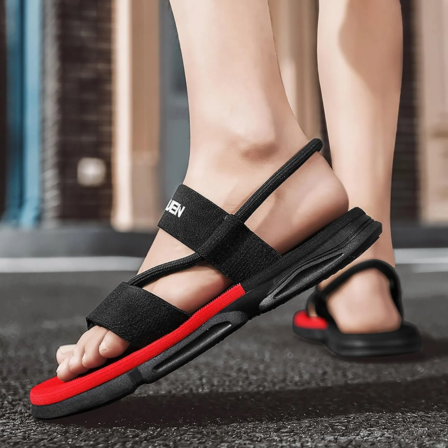 Beach Sandals For Men Adjustable Summer Lightweight Walking Casual Sandals Open Toe Male's Sandal Shoes