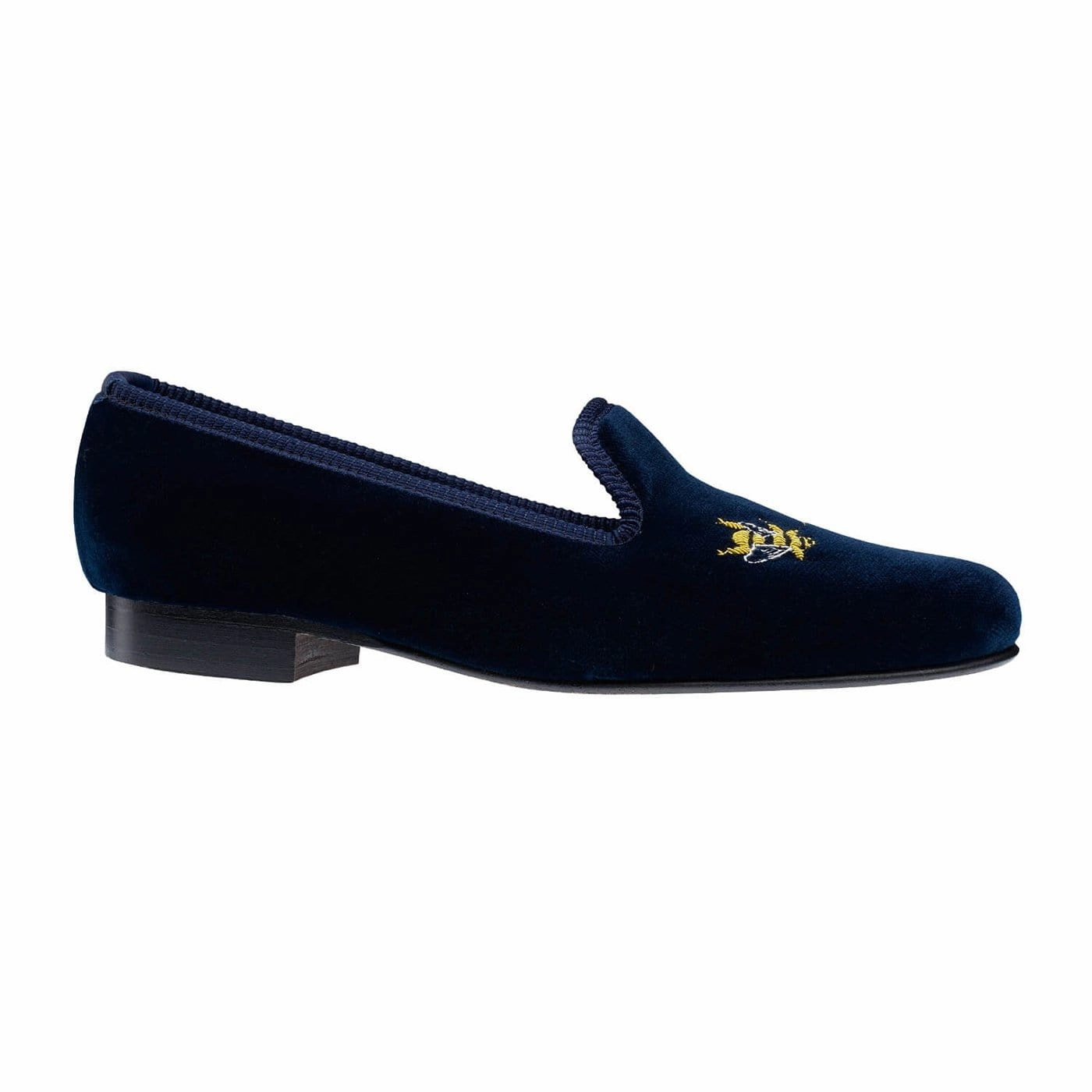 Instant Comfort Fit Bees Navy Velvet